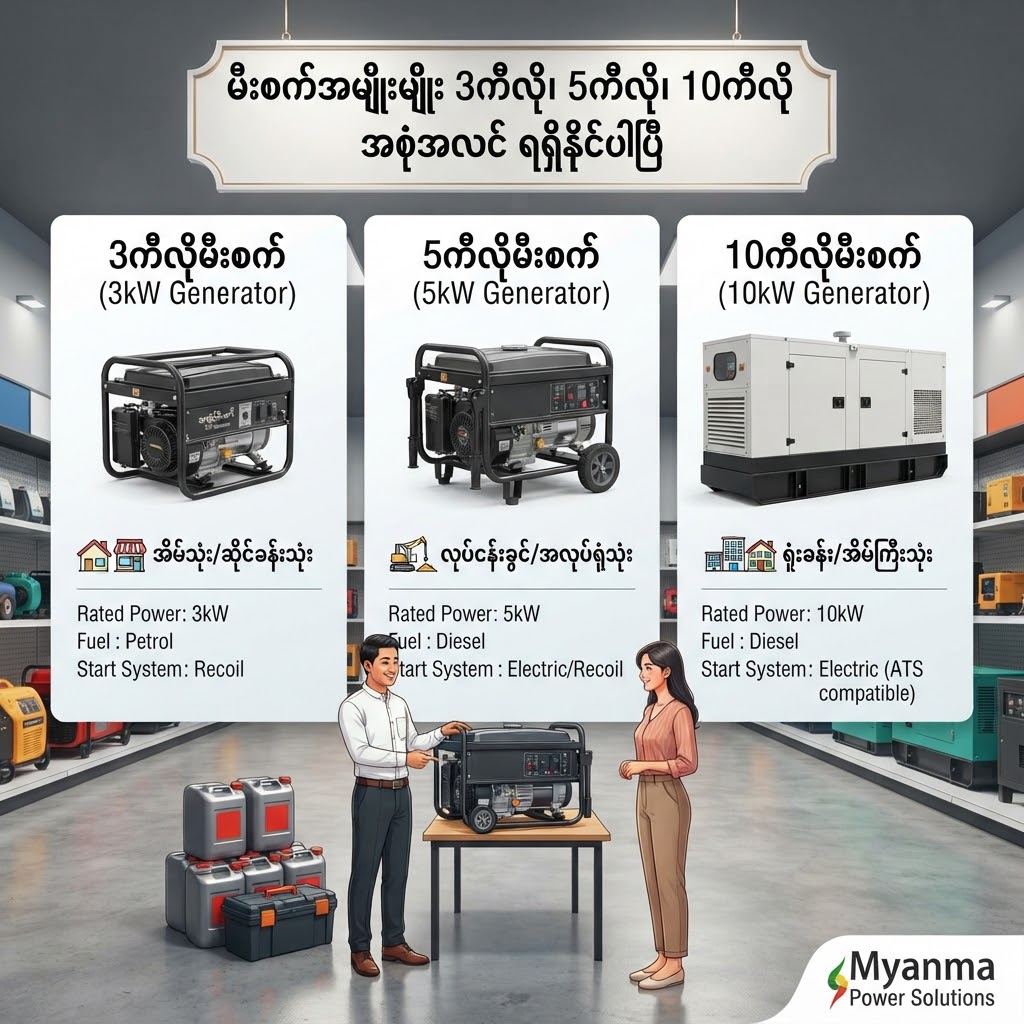 မီးစက်အမျိုးမျိုး
