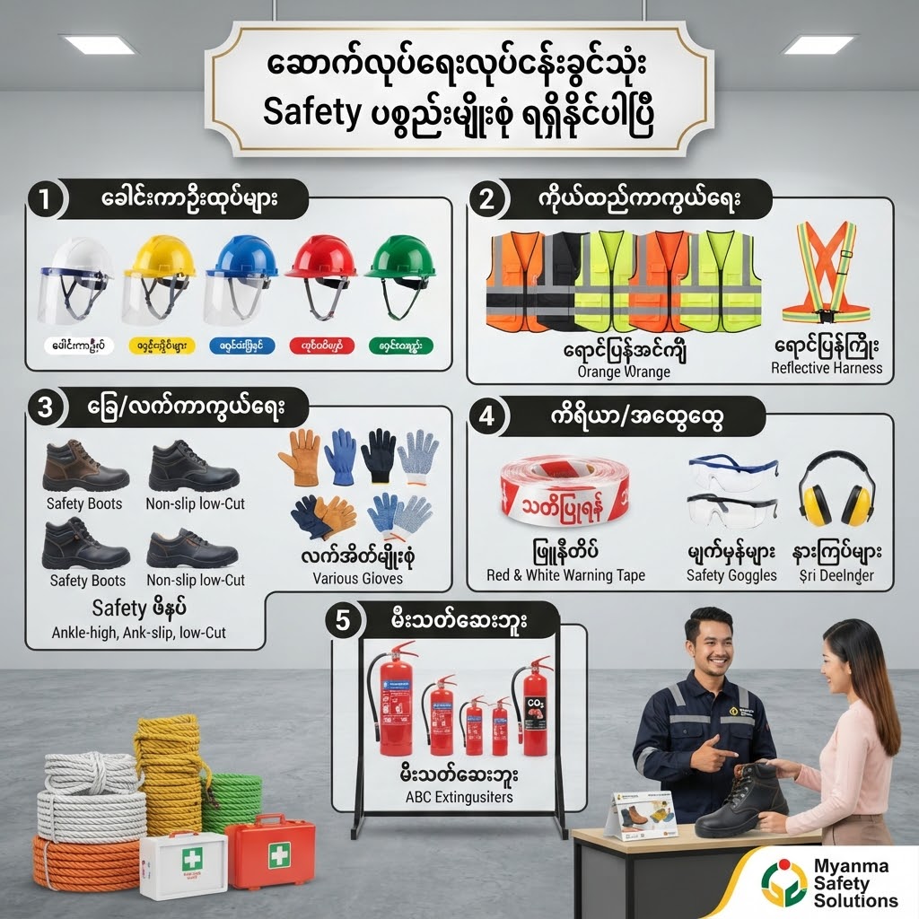 Safety ပစ္စည်းအမျိုးမျိုး