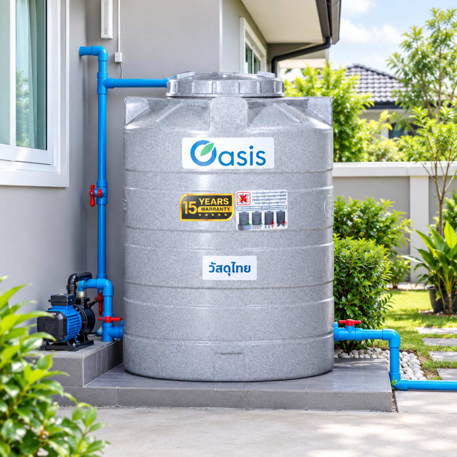 Oasis ရေတိုင်ကီ အသားရောင် 500လီတာ