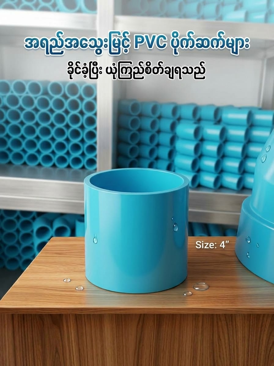 4" PVC တည့်ဆက်