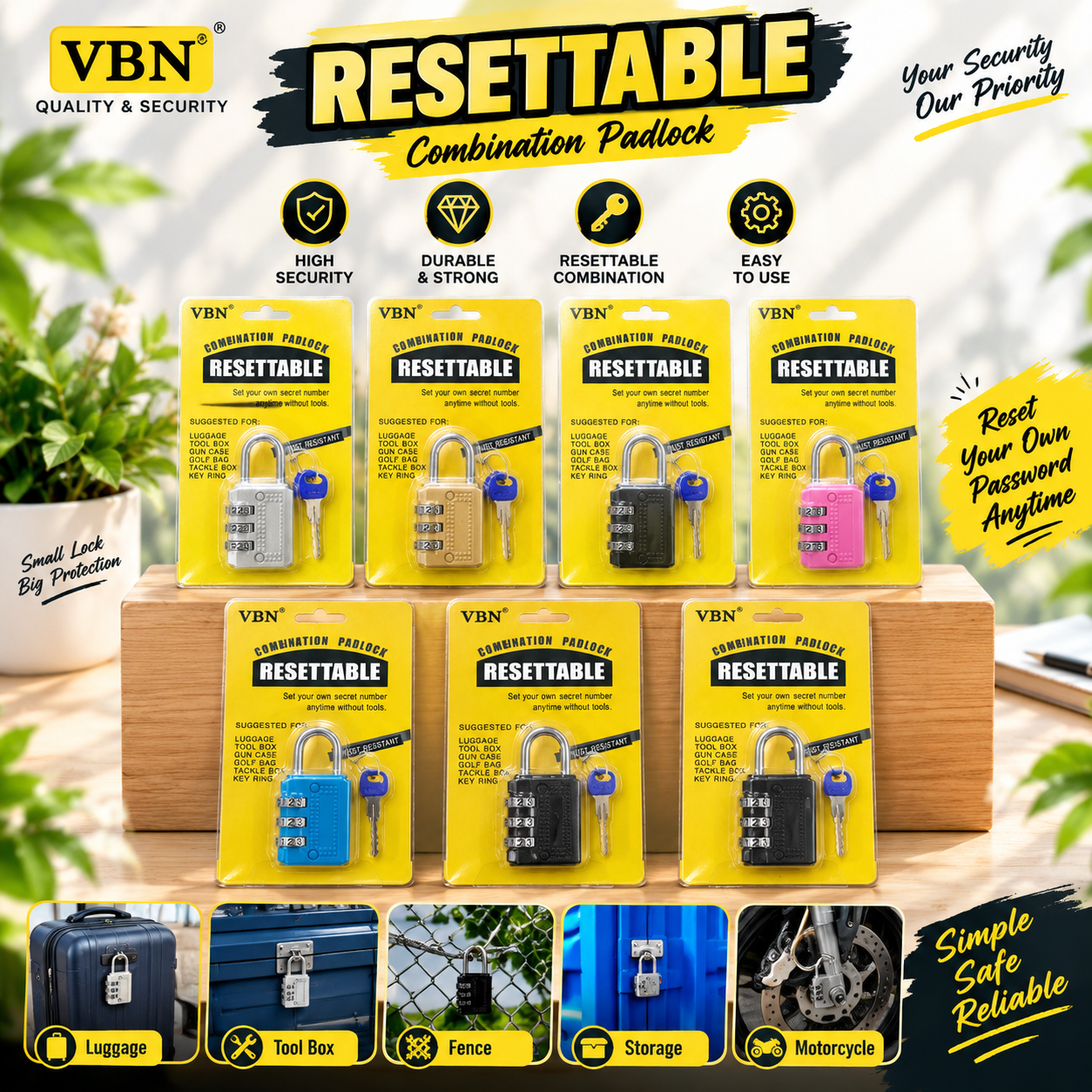 RESET TABLE (နံပါတ်လှည့်သော့)