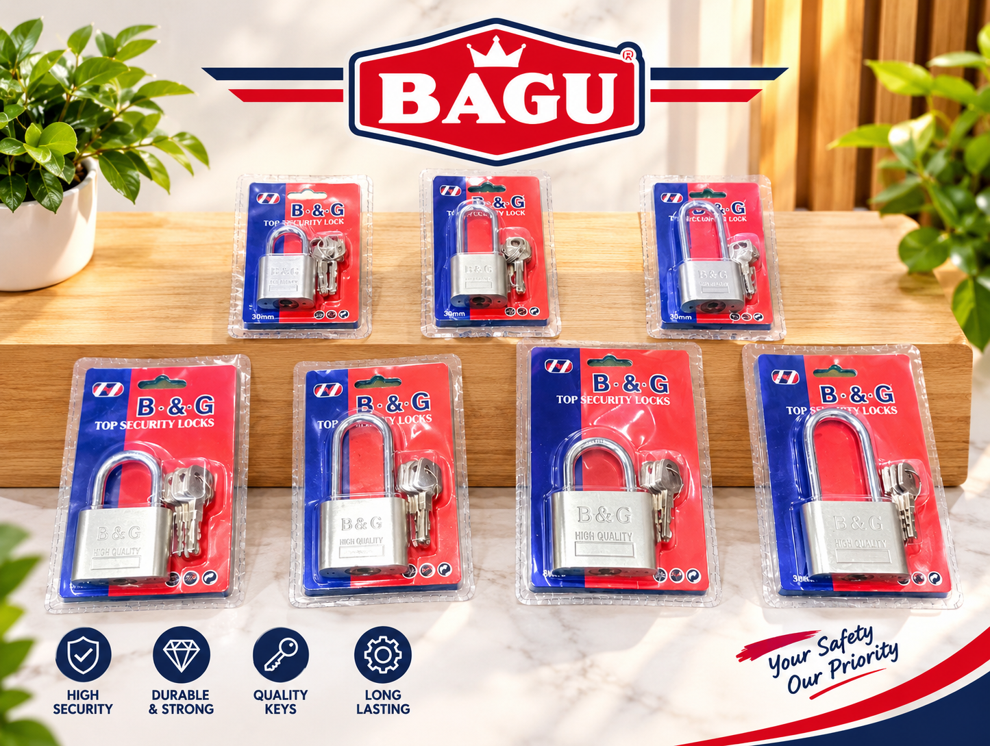 BAGU (B.&.G)သော့