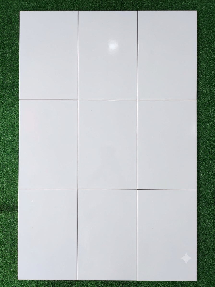 8"× 12" ကြွေပြားအဖြူပလိန်း