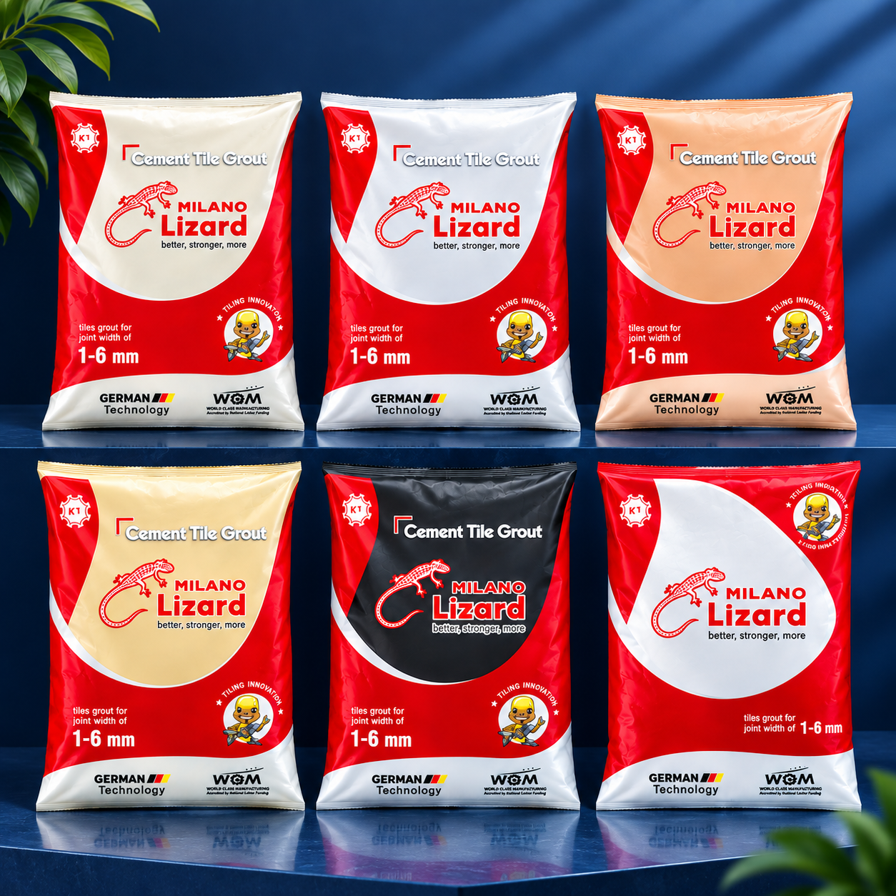 ကြွေပြားသုံးcolour cement အမျိုးမျိုး