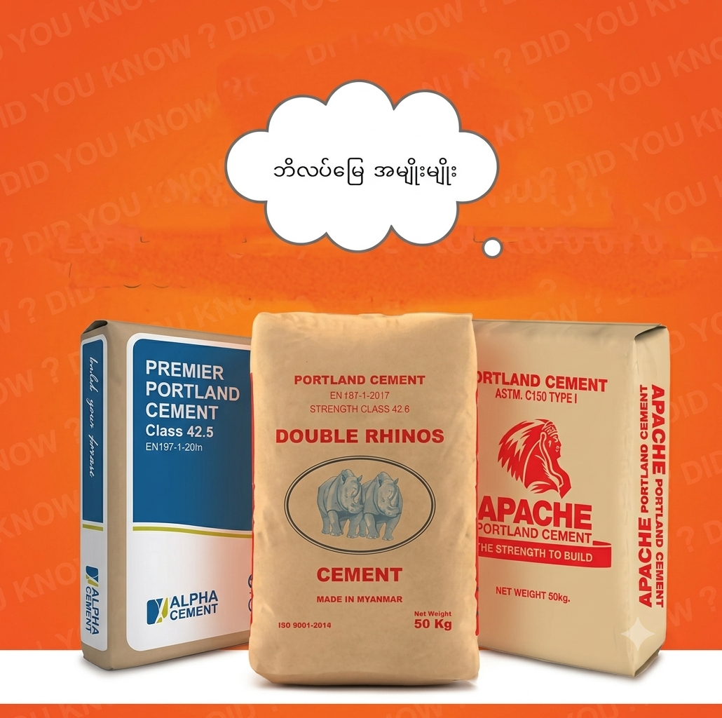 ဘိလပ်မြေအမျိုးမျိုး